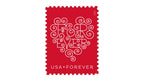 Red White Forever First Class Postage Stamps