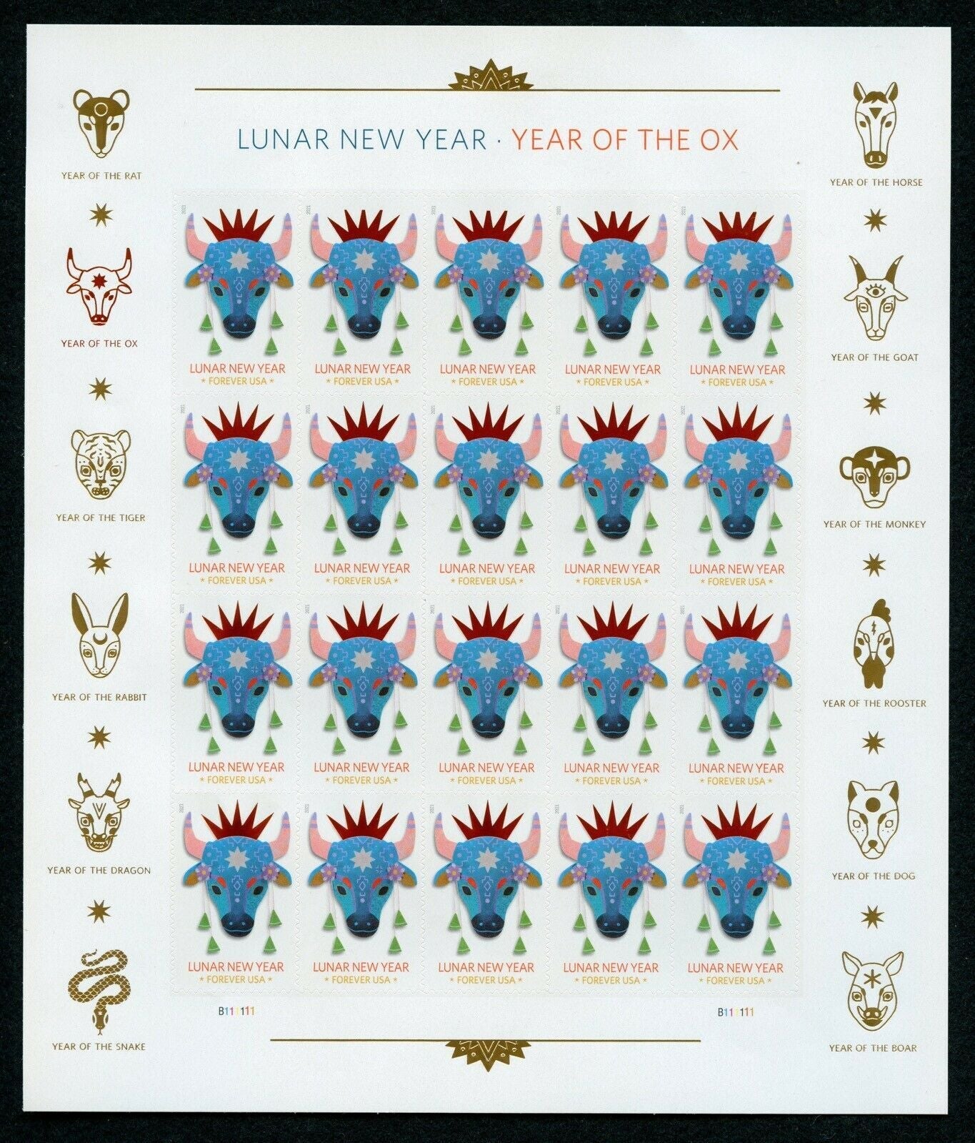 Year of the Ox Stamp Celebrates Lunar New Year Forever First Class Postage Stamps