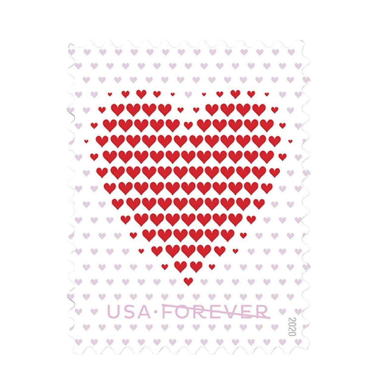 Made of Hearts 2020 Forever First Class Postage Stamps