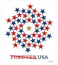 Patriotic Spiral 2016 Forever First Class Postage Stamps