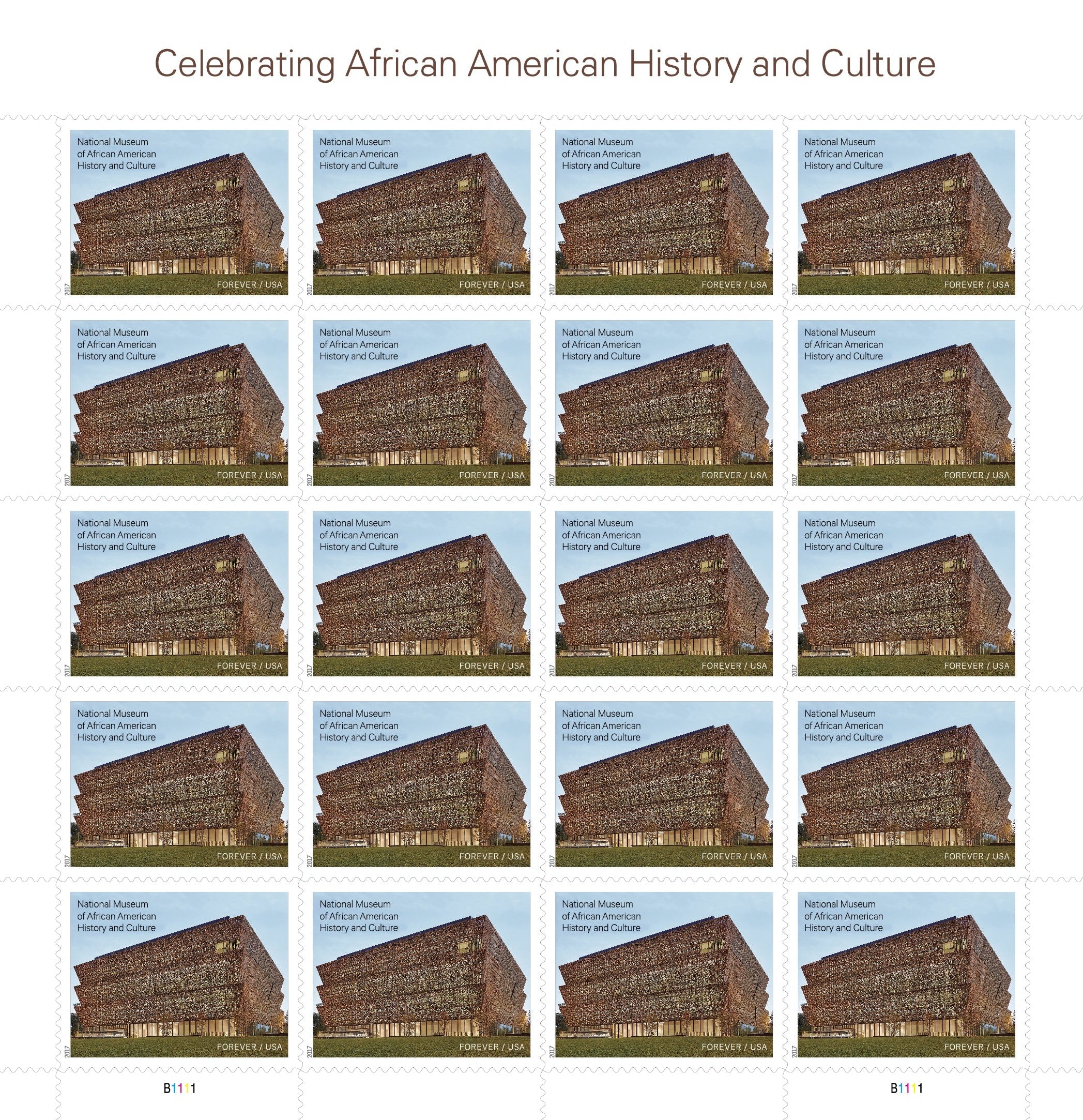 Celebrating African American History and Culture Forever Postage Stamps