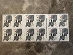 Cartoon Elephants Star Forever First Class Postage Stamps