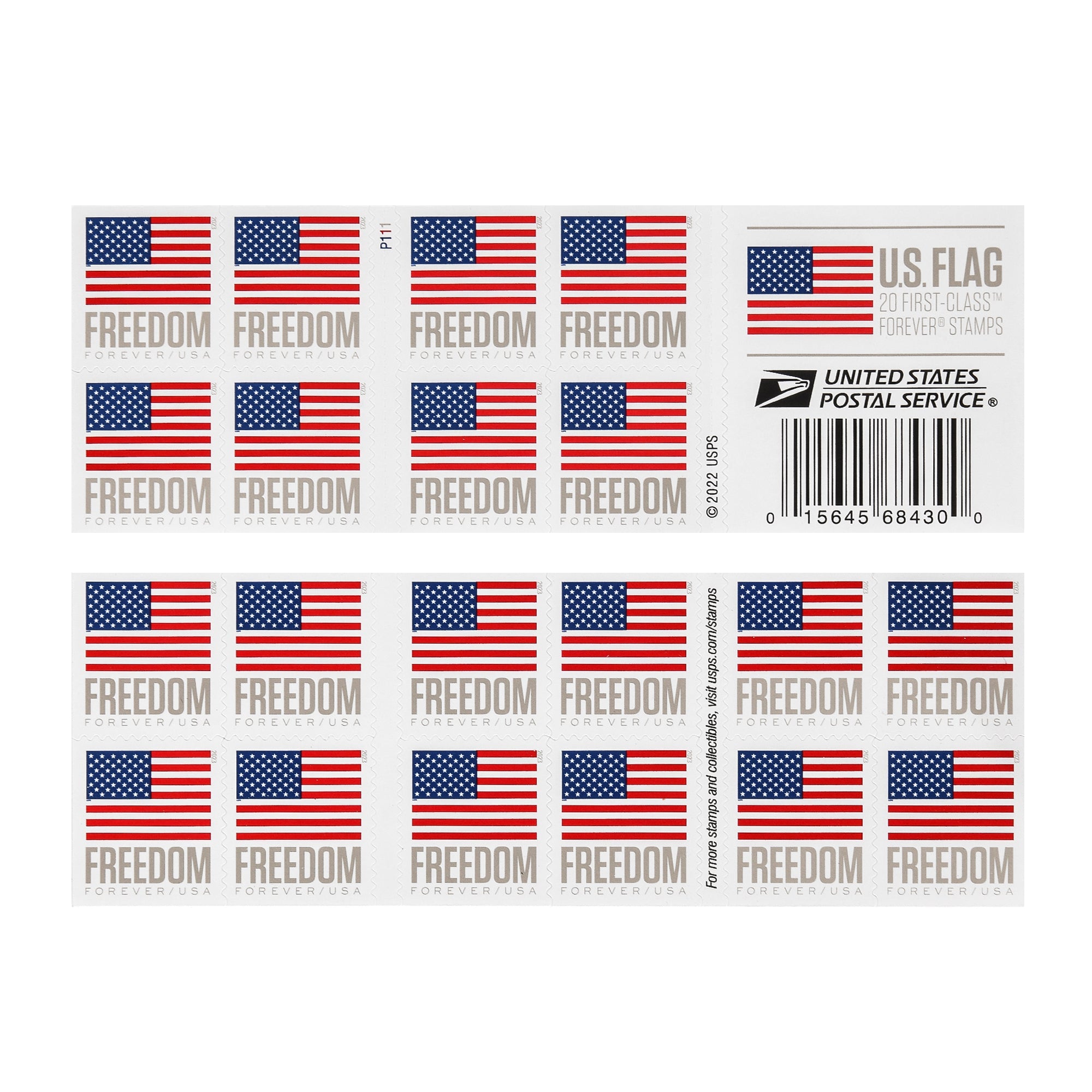 U.S. Flag 2023 Forever First Class Postage Stamps