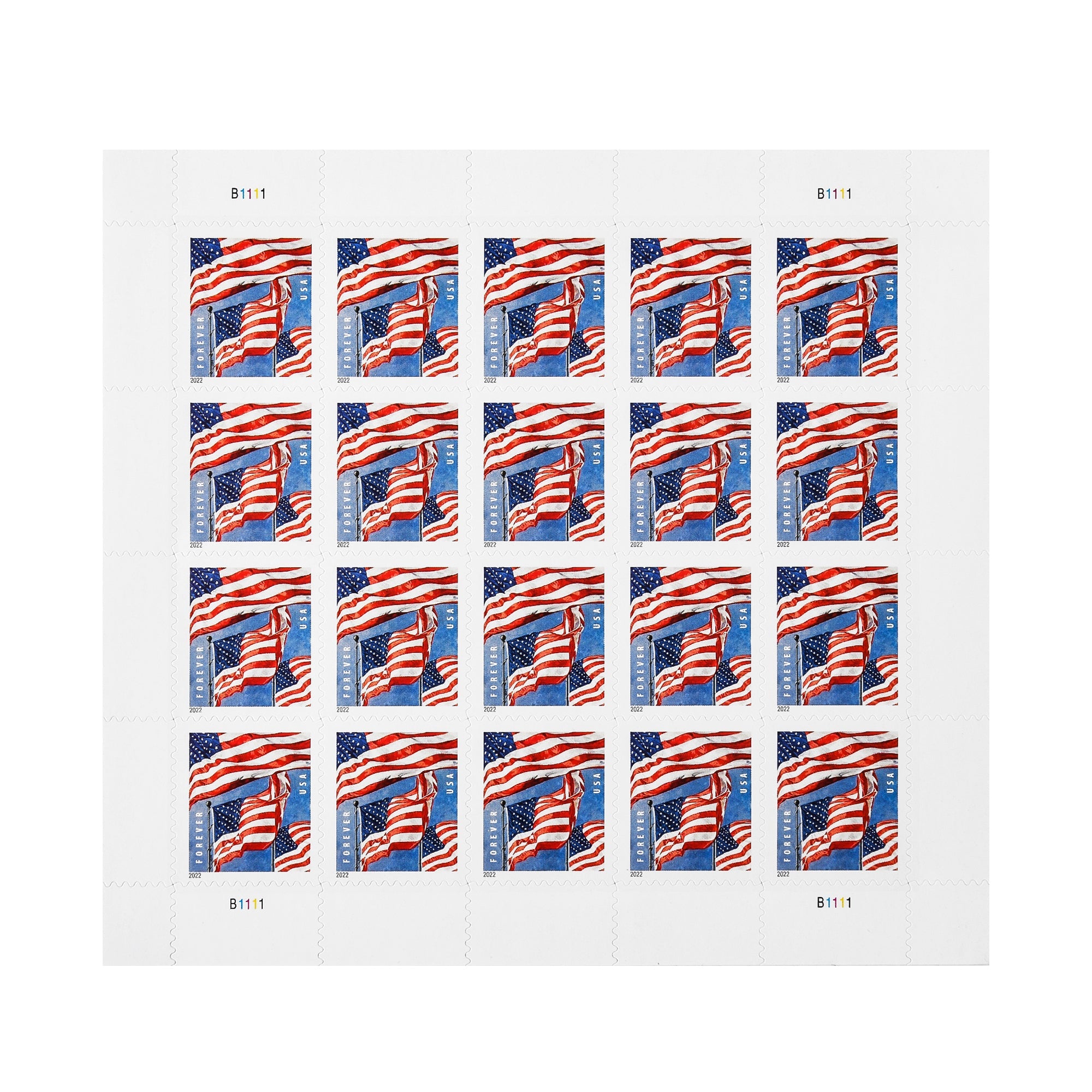U.S. Flags 2022 Forever First Class Postage Stamps